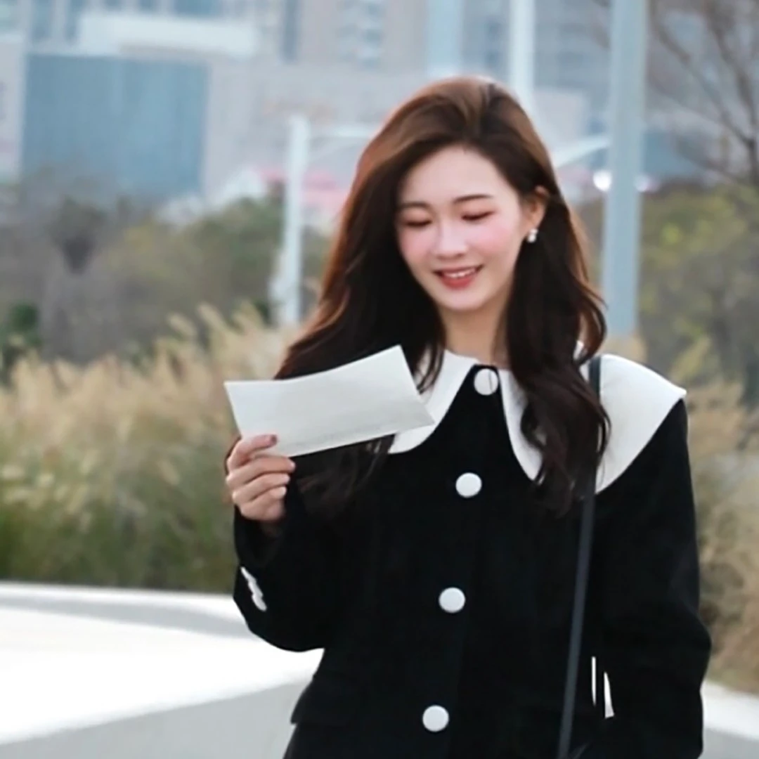 【大头黑STUDIO】韩剧千金  黑色外套D2V153681 D2V153883