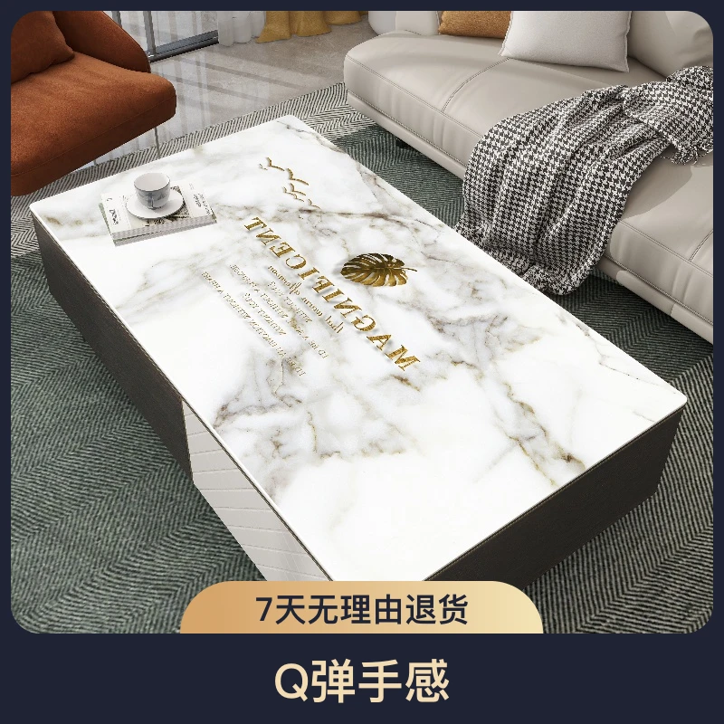 PU皮革餐桌垫桌布防水防油防烫免洗一擦净轻奢硅胶长方形茶几简约