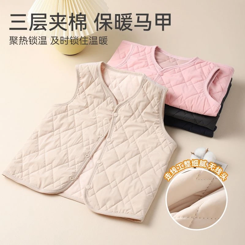 2025新款冬季马甲亲肤保暖外穿轻薄锁温柔软加厚秋冬季马夹大码