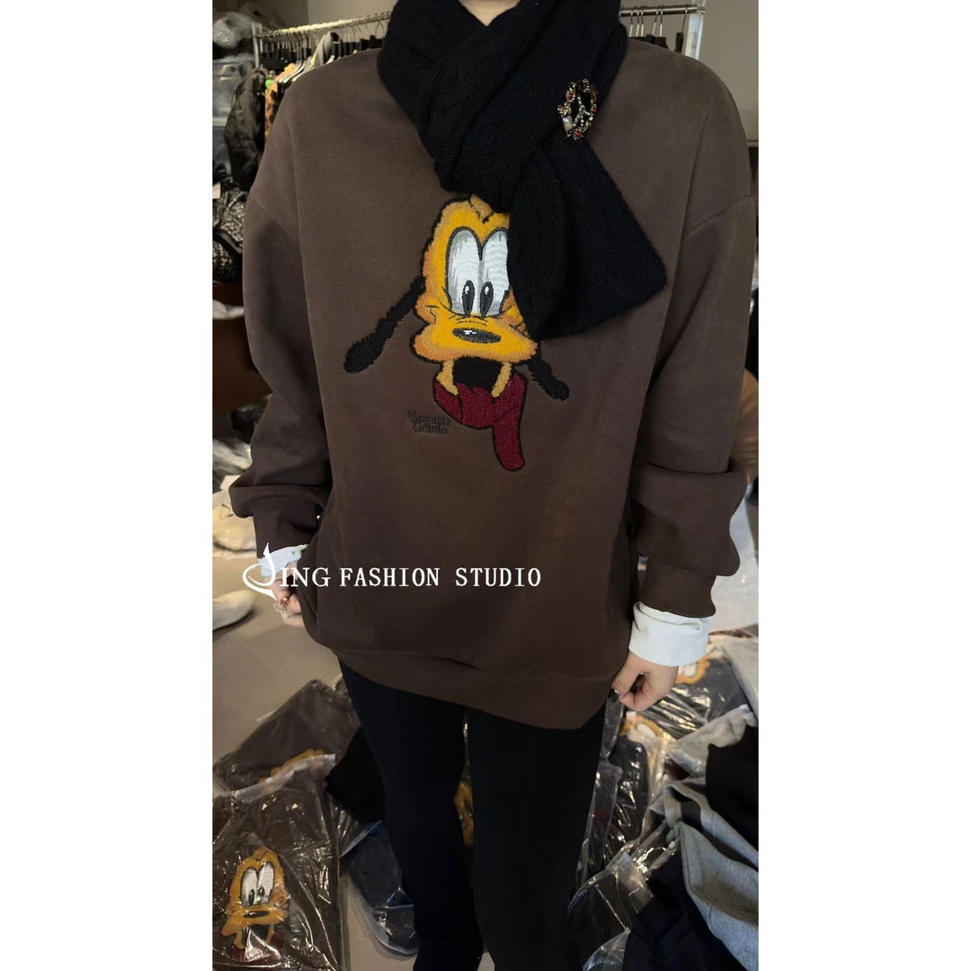 JING2024秋冬季新款5516年轻宽松大版长袖卫衣