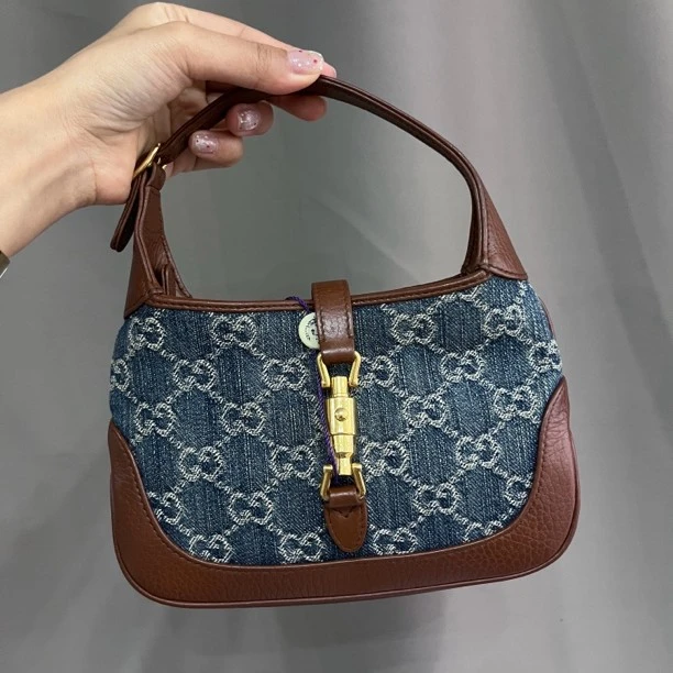 95新 GUCCI/古驰 古驰Jackie 1961系列 丹宁款mini
