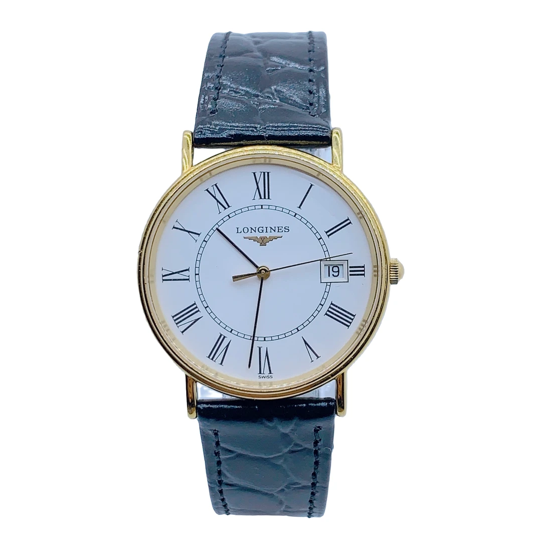 95新 Longines/浪琴 70066/女士石英腕表/33盘/表带扣后配