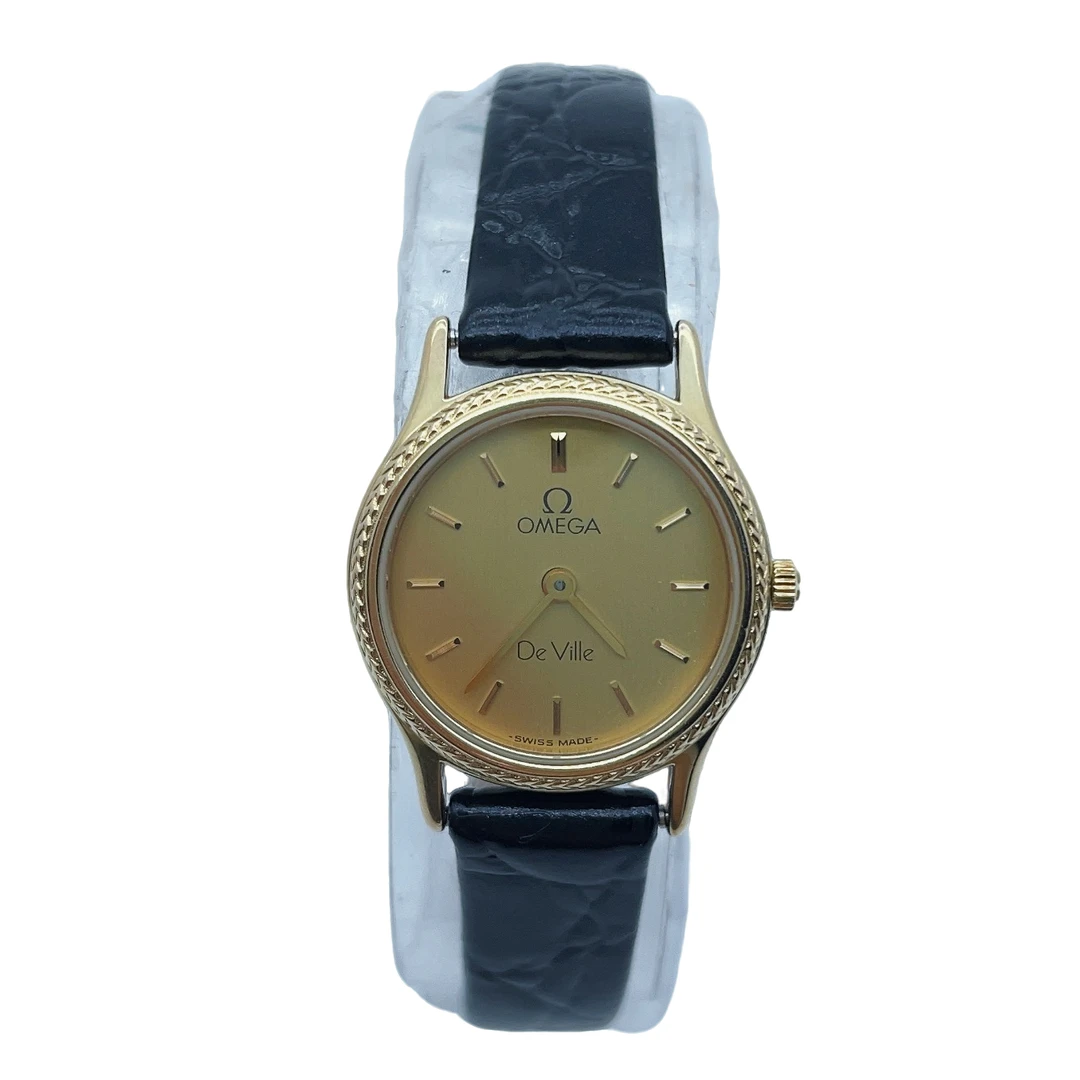 95新 Omega/欧米茄 10099/蝶飞系列/女士石英表/20.5盘/带扣后配