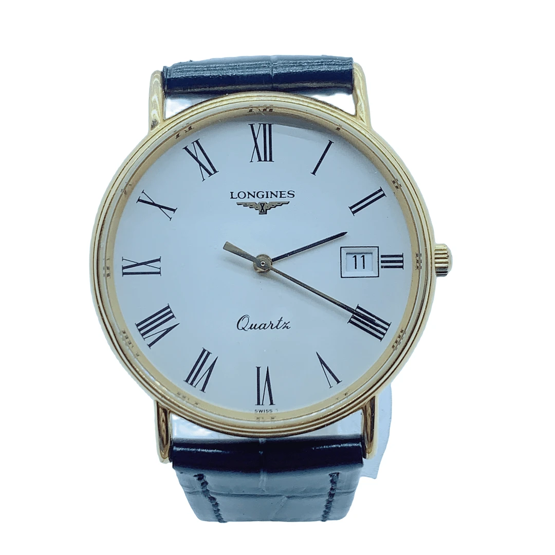 95新 Longines/浪琴 11002/女士石英腕表/33盘/表带扣后配