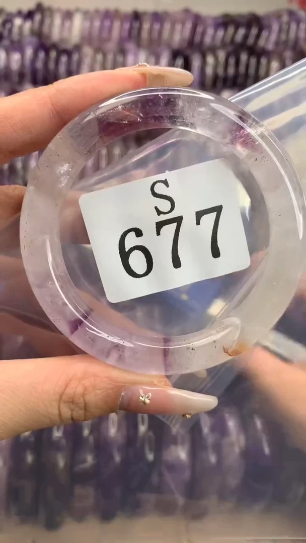 【闪购商品】水晶水晶手镯S未镶嵌677-54