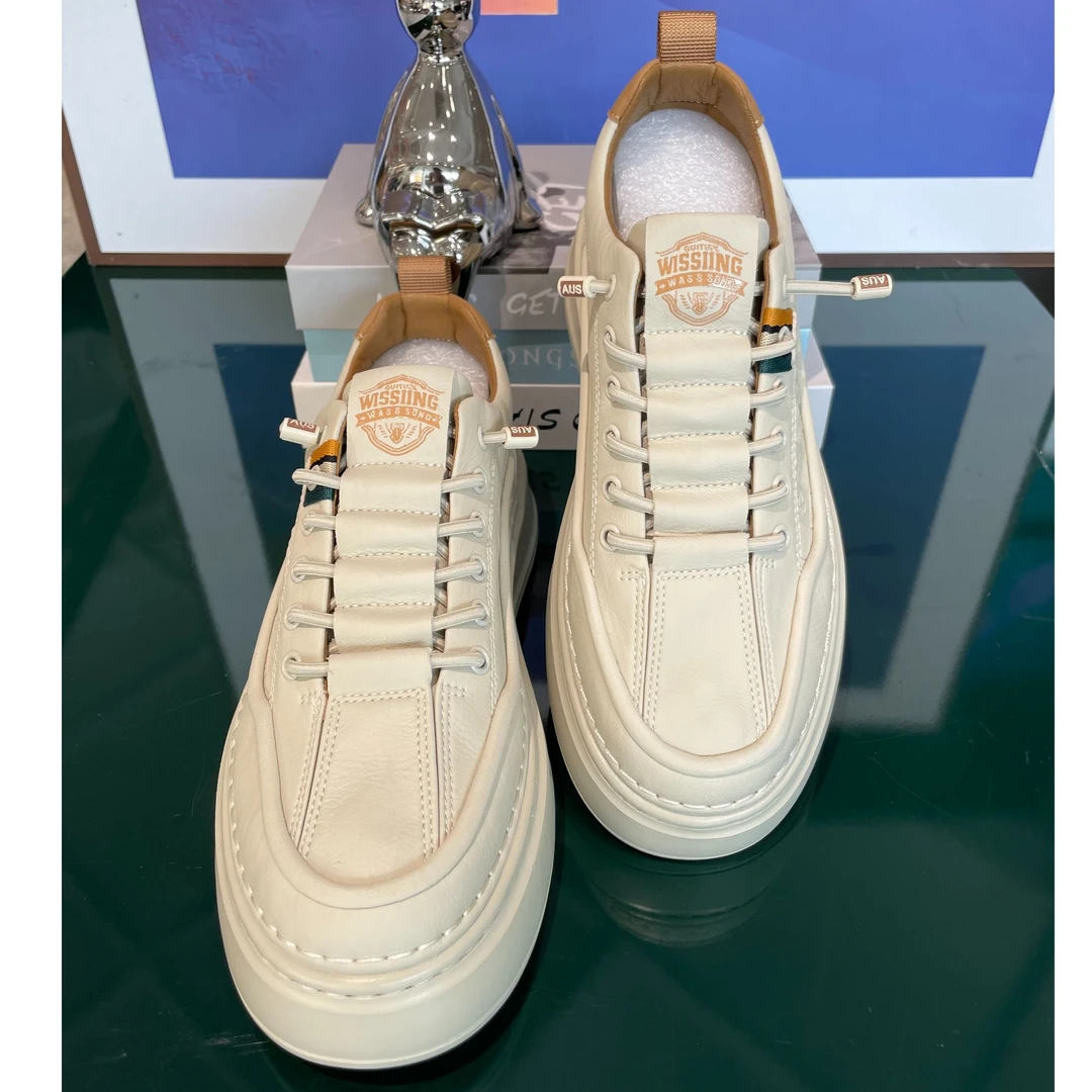 【汇佳服饰】ZB0001休闲百搭板鞋黑白杏男士网红潮流软底防臭舒适男