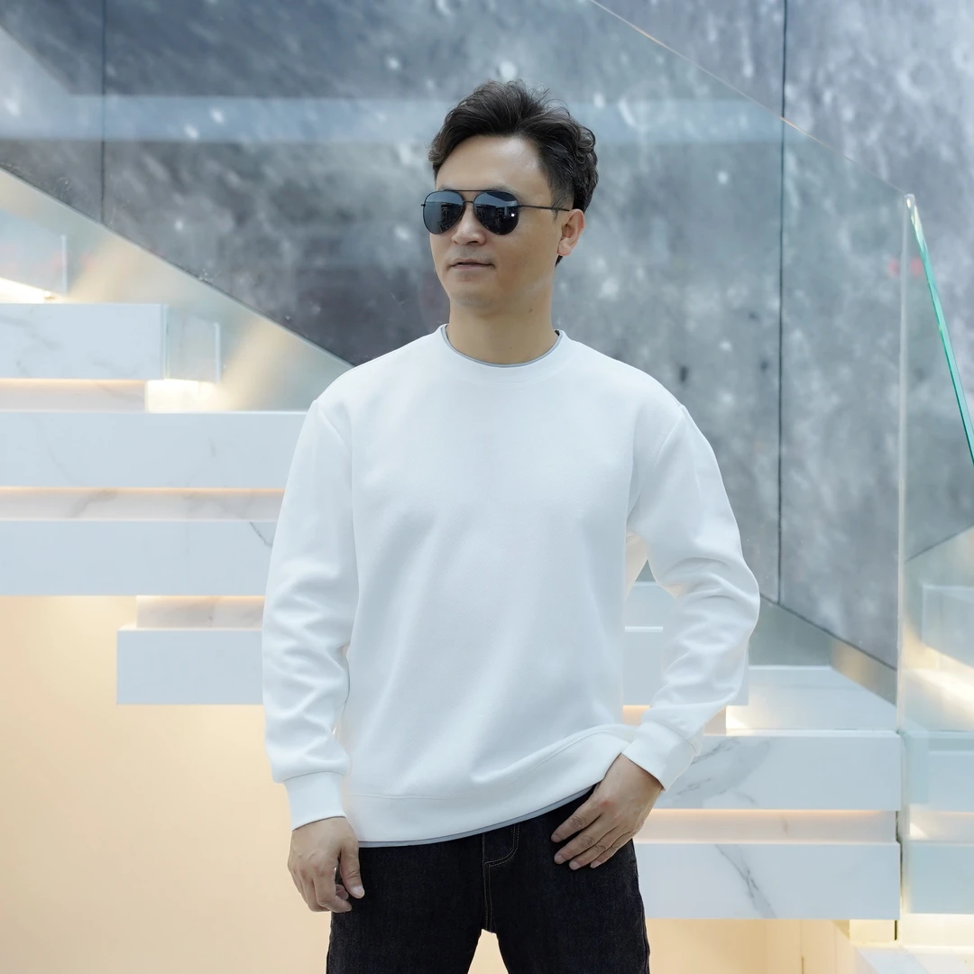 【汇佳服饰】ZB0003秋季卫衣轻奢欧版时尚休闲多色微阔潮流圆领卫衣