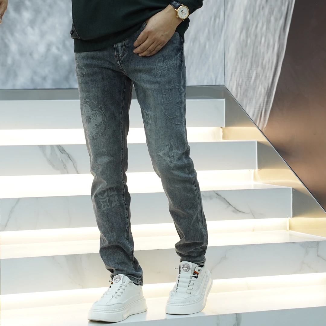 【汇佳服饰】ZA0014秋冬款轻奢欧版时尚休闲弹力百搭复古洗水牛仔裤