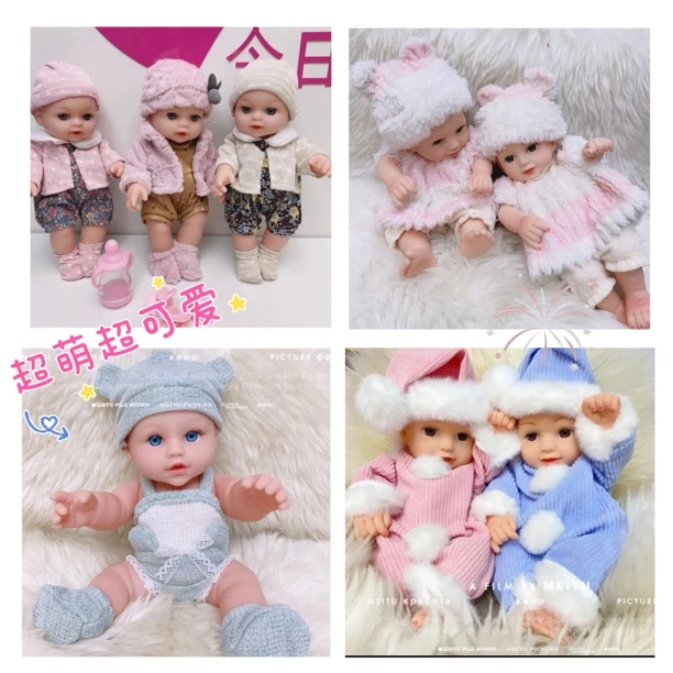 绒绒  仿真重生洋娃娃软搪胶出口外贸儿童过家家玩具礼物玩偶公仔