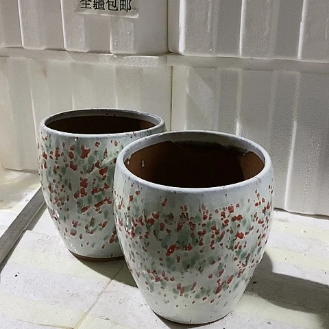 陶瓷花盆口18厘米高度20厘米