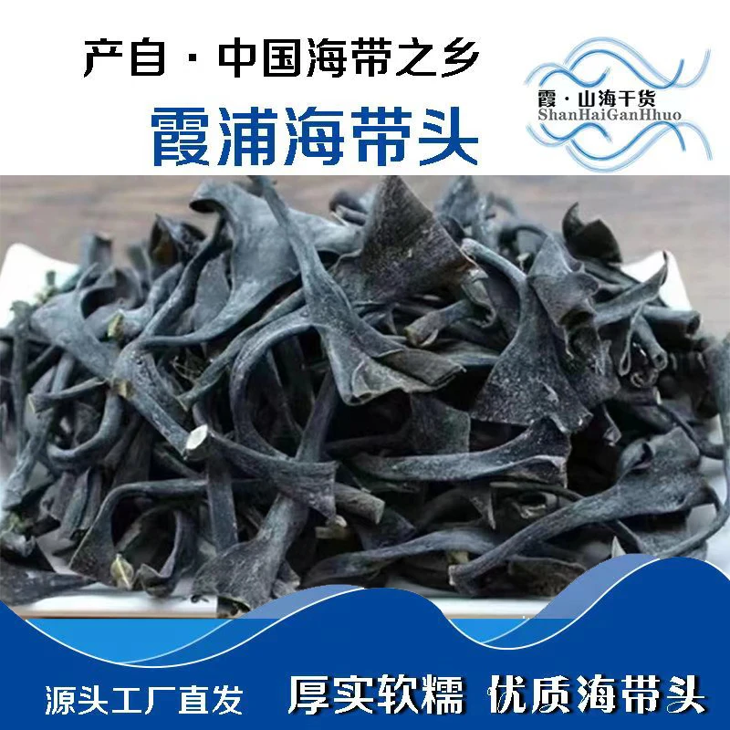 【主播推荐】日晒海带头特厚霞浦海带干货软糯特厚海带无沙可煲汤