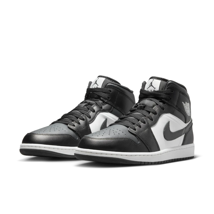 NIKE/耐克官方正品AJ1男子黑灰熊猫中帮休闲运动鞋DQ8426-010