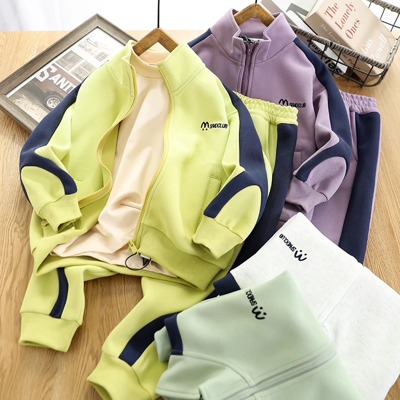 儿童春装男孩运动套装男童春秋2025新款款衣服休闲两件套童装酷帅