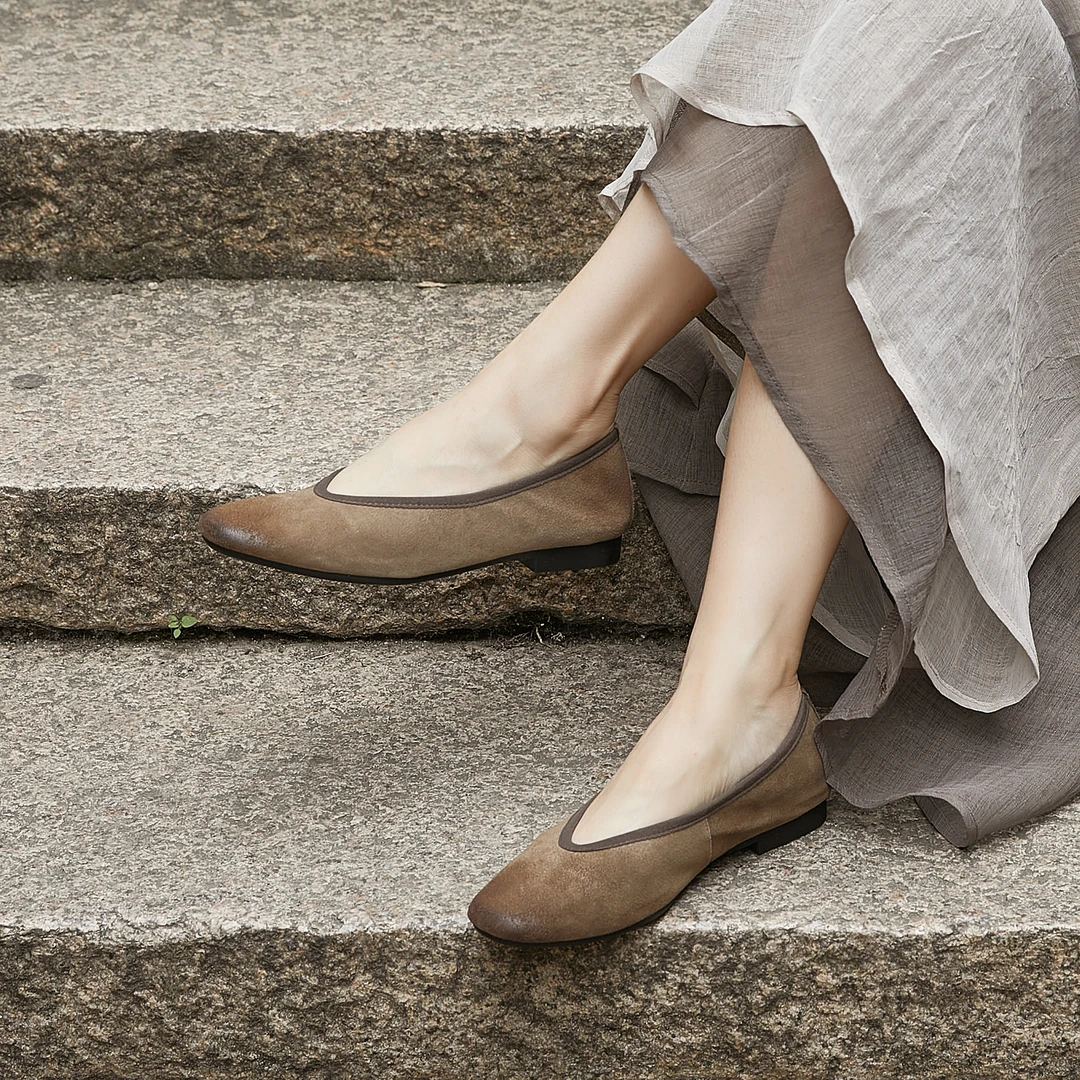 【林师傅推荐】复古奶奶鞋手工羊皮鞋细腻皮面软底舒适不磨脚106-2