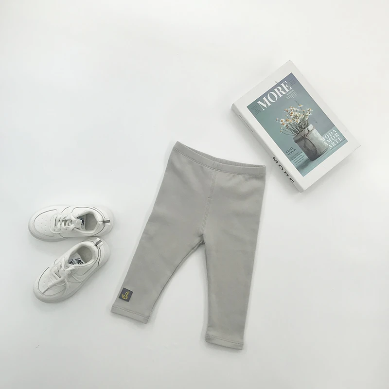 A类【小童童装】85284女童春秋时尚针织打底裤宝宝洋气外穿薄款长裤