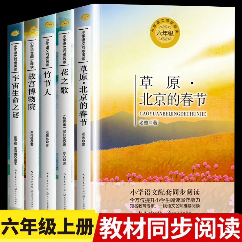 六年级上册课外书籍阅读草原北京的春节花之歌宇宙生命之谜竹节人
