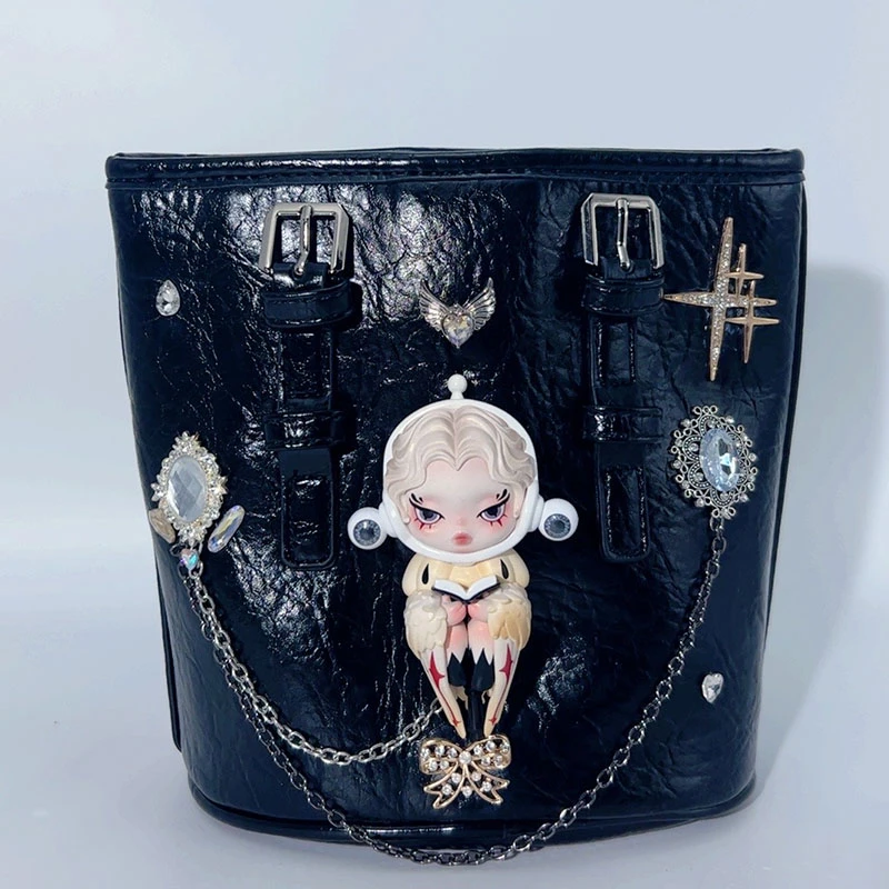 自由的猫头鹰 手工设计高档小众手提包  时尚百搭手提腋下包