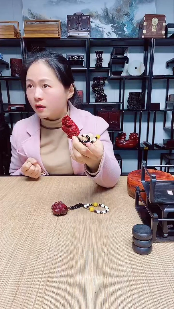 【闪购商品】1根雕手把件