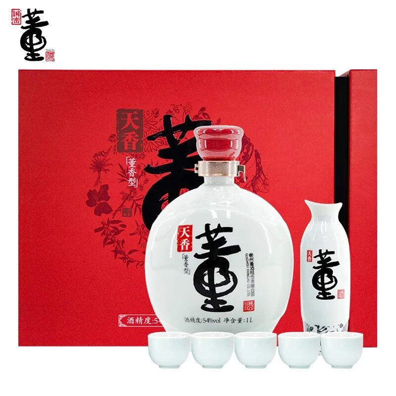 董酒天香礼盒  董香型白酒 【ZPJXJD】54度1000ml