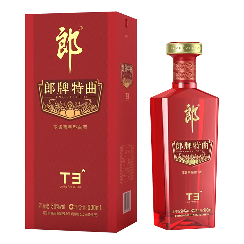 郎酒郎牌特曲T3 单瓶装 浓酱兼香型白酒50度500ml
