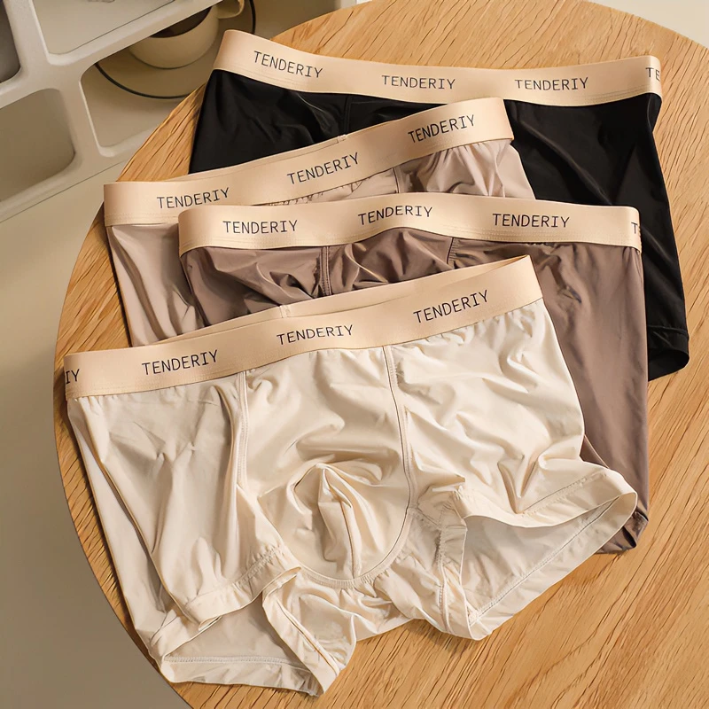 ZackWear男士内裤冰丝轻薄透气四角裤男生平角裤舒适四角裤夏季薄