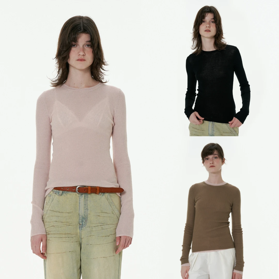 SEEKSIMPLE “实现温暖叠穿”针织打底衫D6798