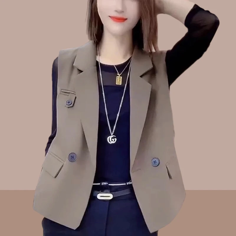 时尚高档马甲女款外穿百搭春秋款2025网红新款洋气马夹气质外套女