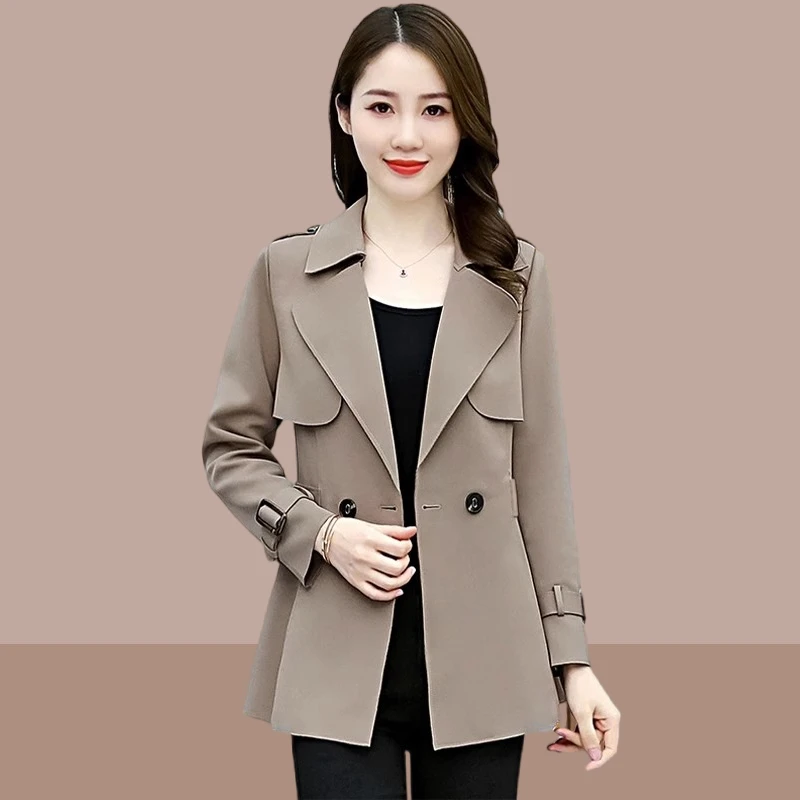 秋季中长款修身风衣外套女新款2025爆款优雅时尚气质女装开衫上衣