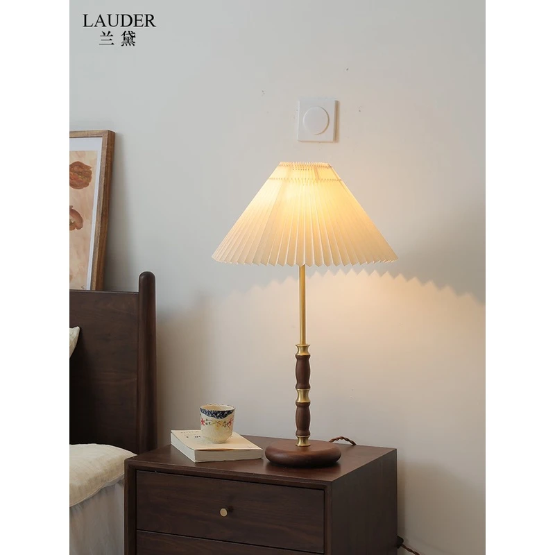 兰黛 日式中古侘寂风民宿店铺客厅卧室床头书房阅读摆件台灯