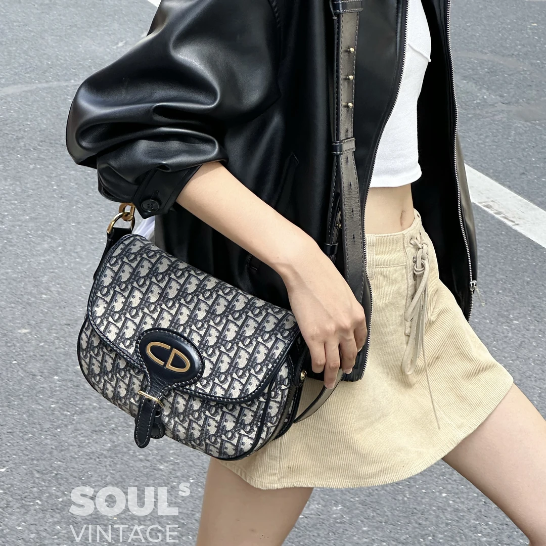 95新 DIOR/迪奥 包展老花 Bobby 马鞍包 17年/633804757