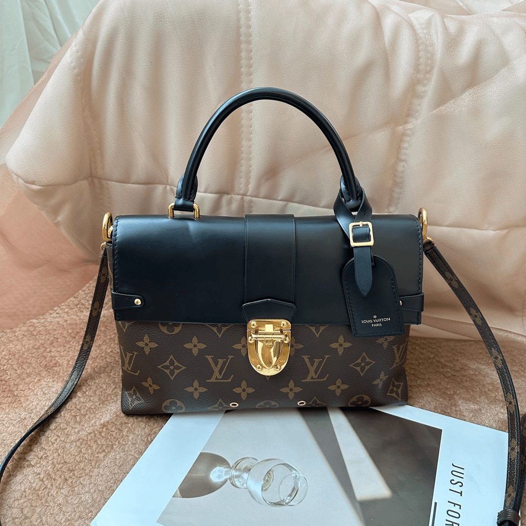 95新 LouisVuitton/路易威登 老花onehandle手柄邮差包/619339862
