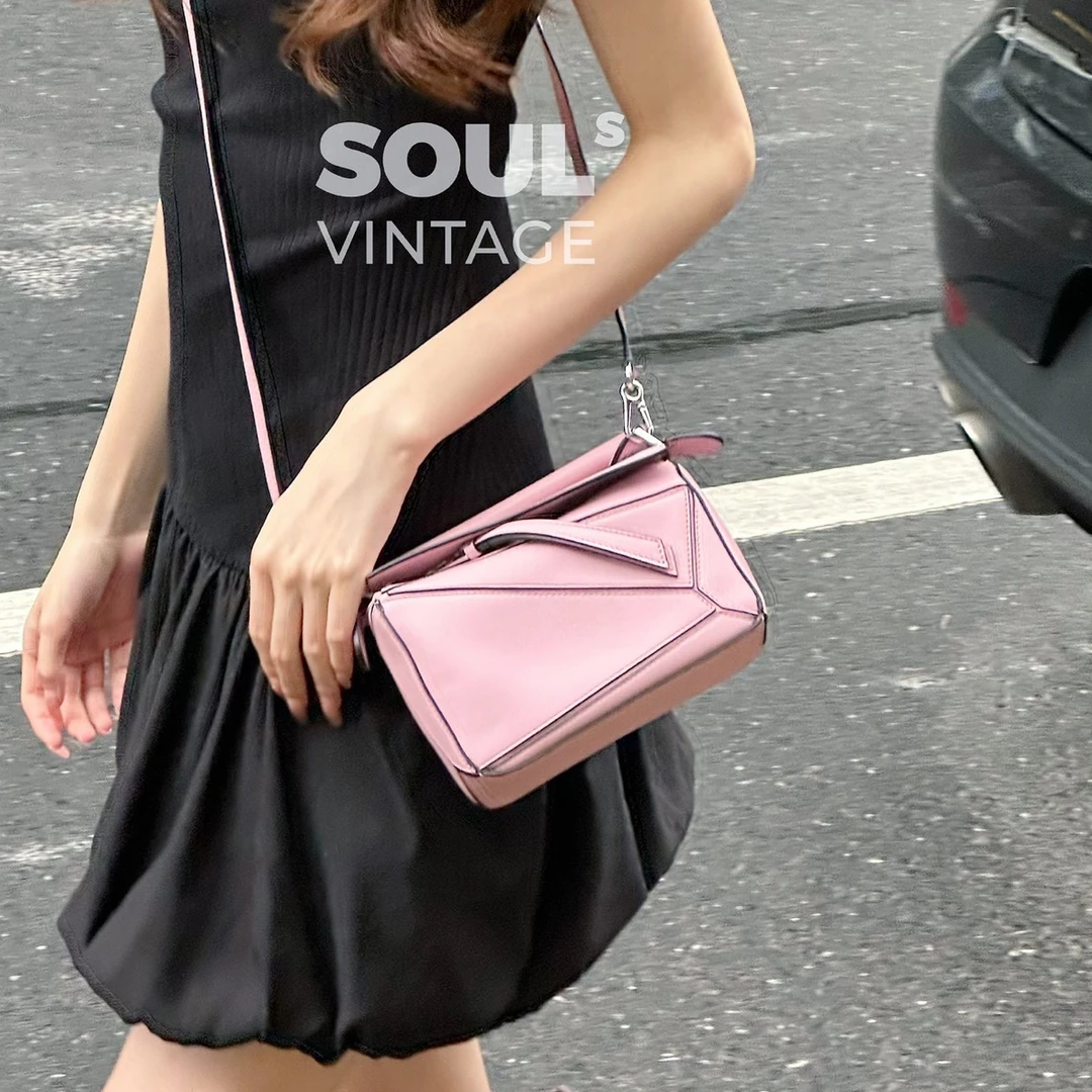 95新 LOEWE/罗意威 Loewe 樱花粉 puzzle mini/688416242
