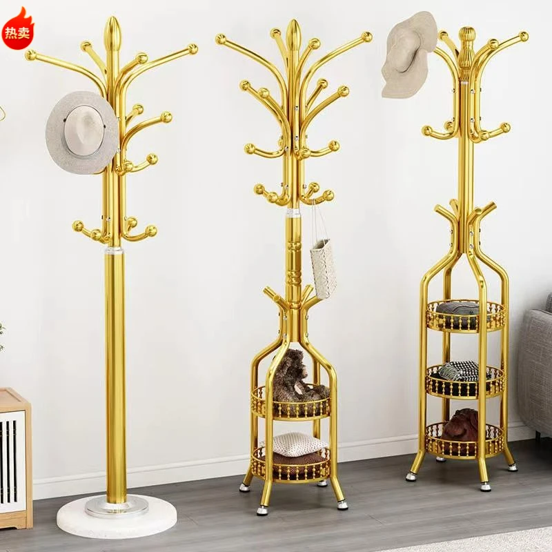 挂衣架落地客厅衣帽间服挂包架简易柜子家用门口置物简约现代铁艺