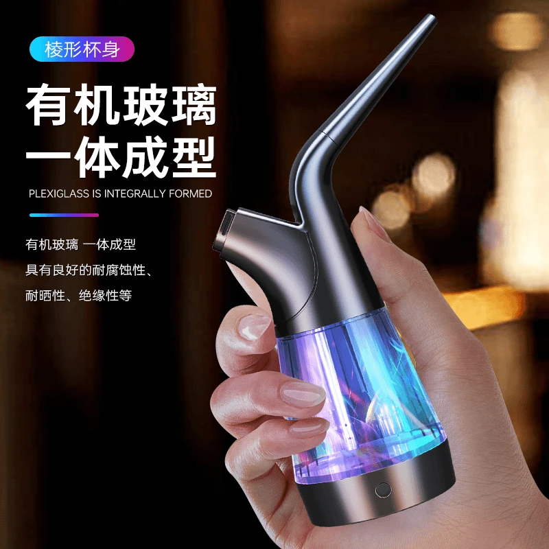 Zobo/正牌LED灯烟壶烟斗烟嘴四用烟筒双重过滤烟袋水可定制烟具男