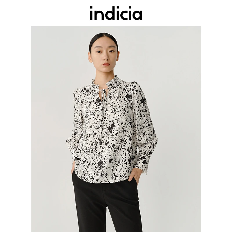 indicia标记春秋商场同款时尚碎花女士衬衫5C307SY364