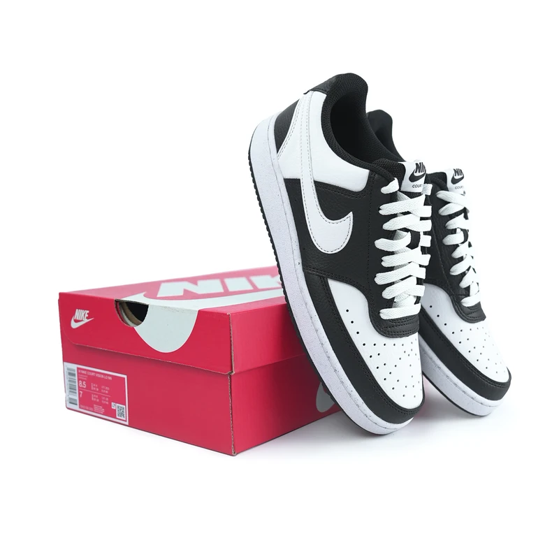 NikeCourtVisionLow休闲低帮板鞋 男女款黑白熊猫配色DH3158-003