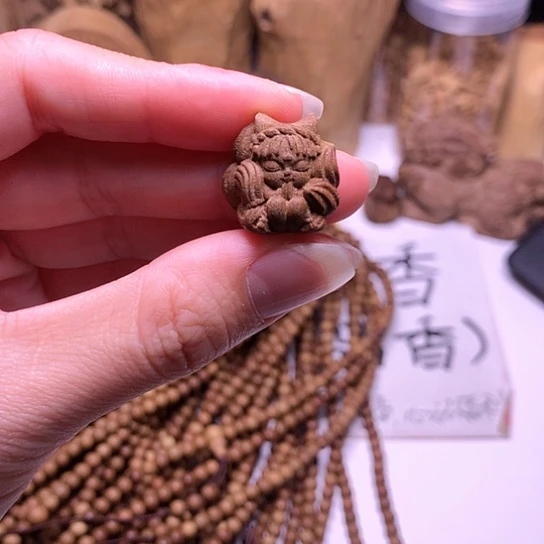 檀香木吊坠檀香立体凤九