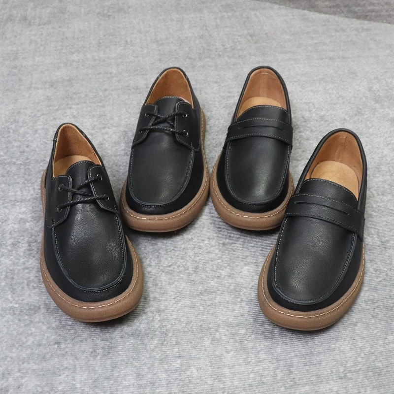 男士乐福鞋真皮时尚百搭头层牛皮休闲皮鞋上线男鞋软皮软底皮鞋男