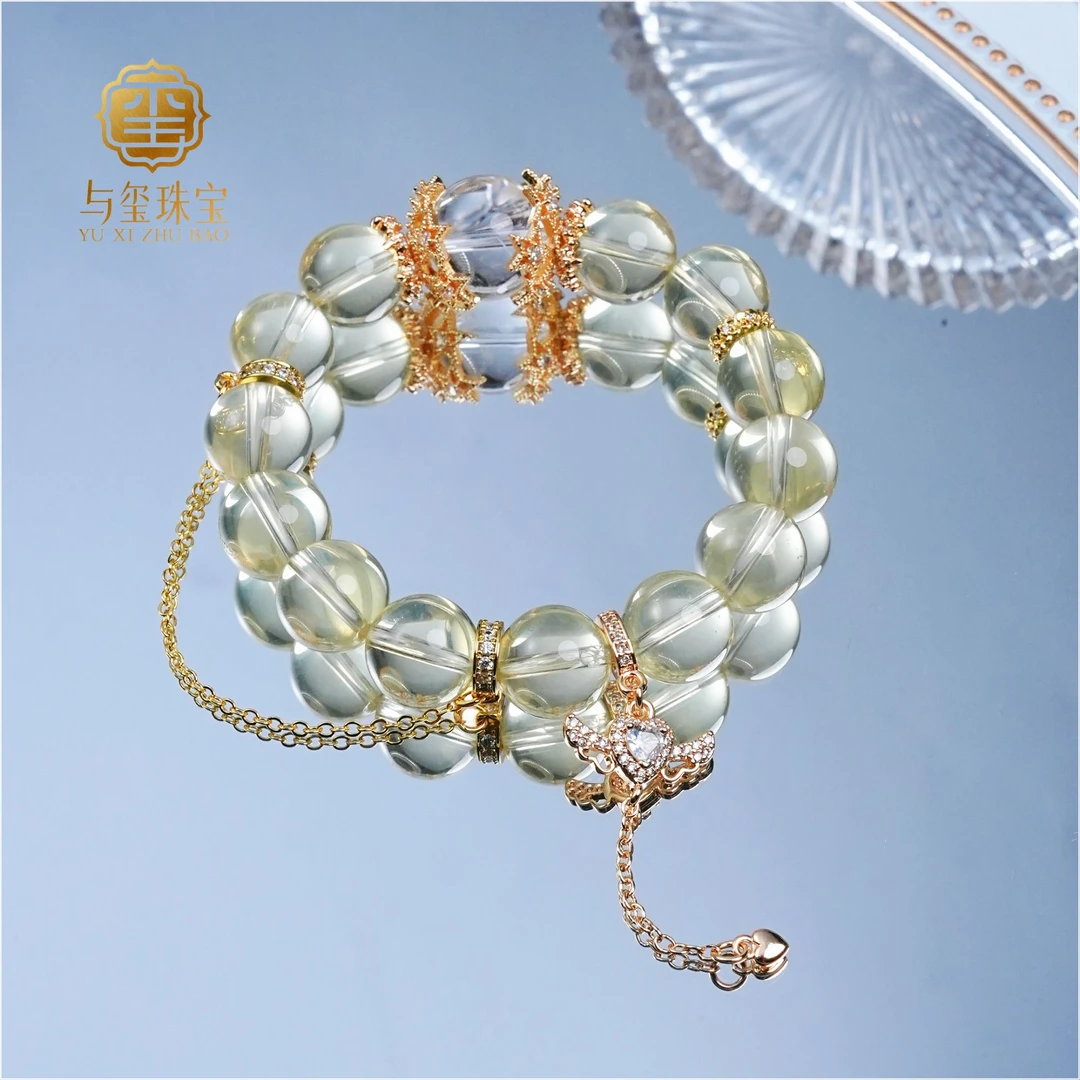 水晶手串柠檬晶白水晶