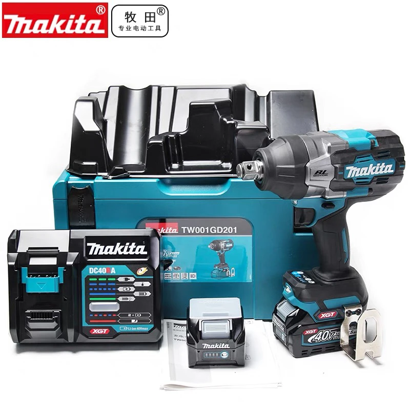牧田40V冲击扳手TW001GD201无刷大扭力充电式锂电动扳手2000牛米