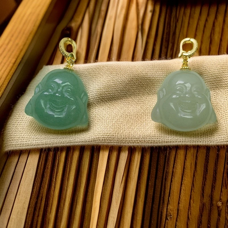 精品天然玉石佛头（多样性发其一）