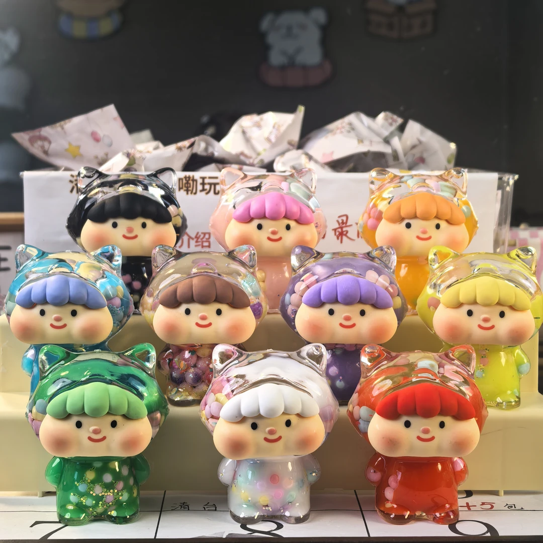 【九尾狐仙】可爱创意奶豆流沙摆件网红