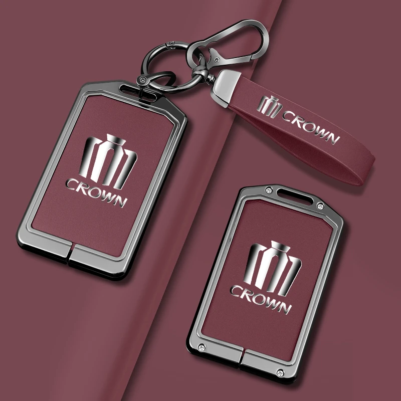 适用于皇冠卡片钥匙套Toyota汽车nfc钥匙金属全包保护汽车用品挂