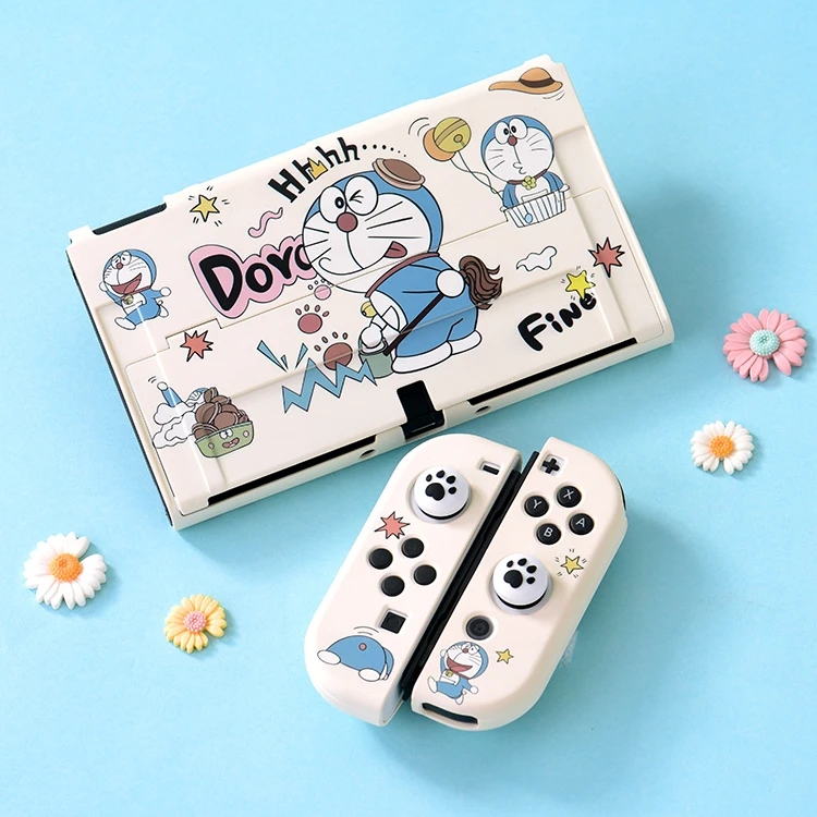 任天堂 switch oled保护壳 NS游戏机保护套 switch收纳包【蓝胖子】