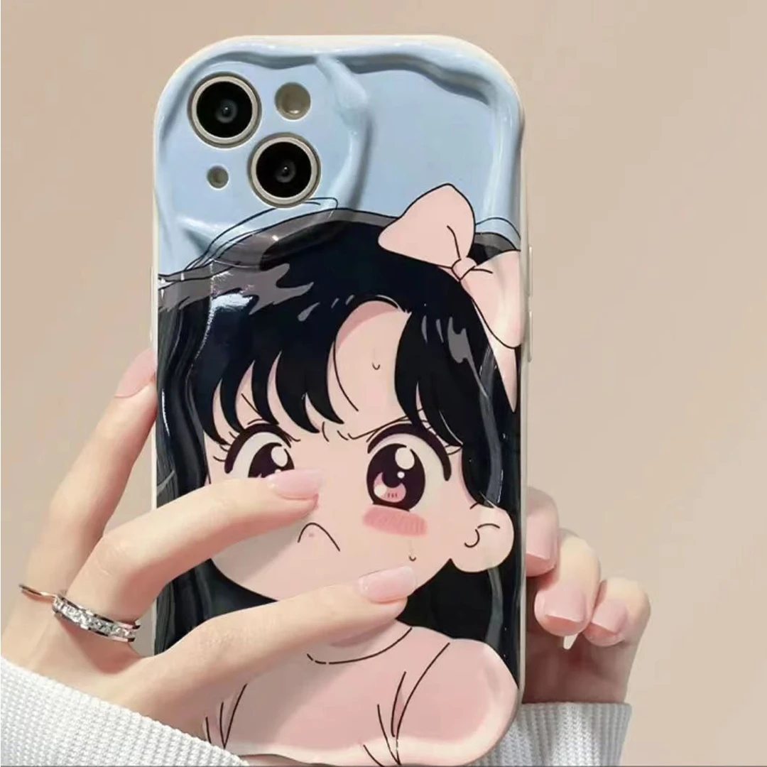 卡通大头可爱iphone手机壳女苹果15/14/13/12/11软promax保护套