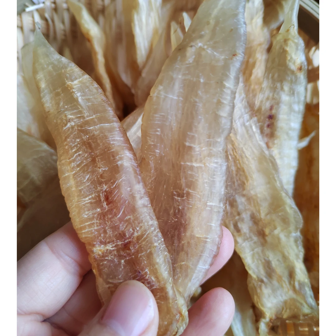 广东 汕头 南澳自晒深海水晶鳘鱼胶100克～500克