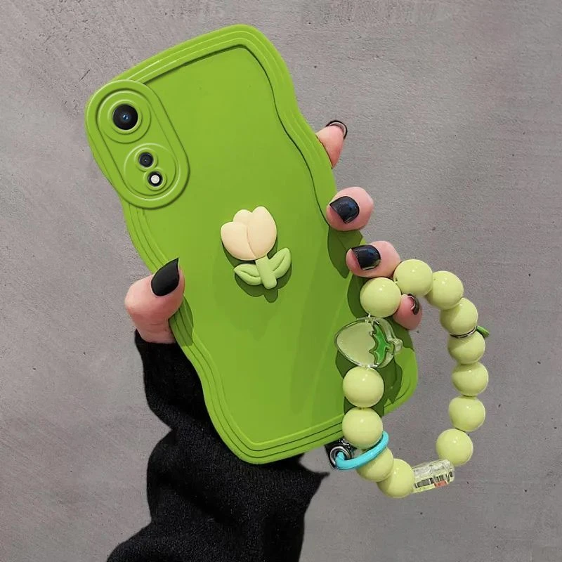 OPPOA1Pro手机壳女款花朵波浪边PHQ110全包防摔硅胶简约小清新软