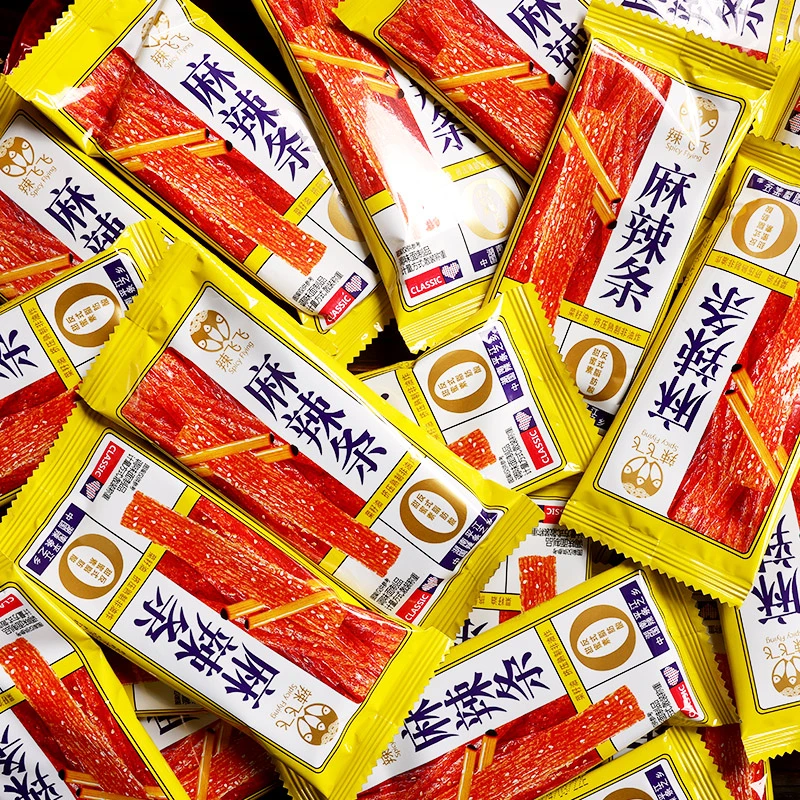 辣飞飞网红面筋条解馋零食8090经典怀旧麻辣小吃校园小卖部