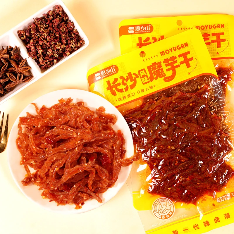 【思乡山】长沙魔芋干湖南特产麻辣零食魔芋丝休闲零食香辣解馋小吃