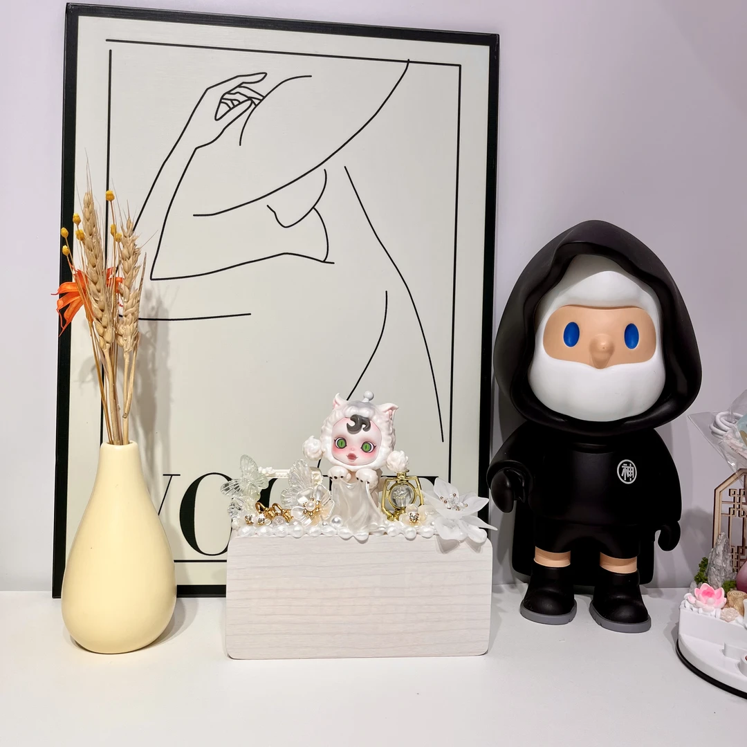 （朝美潮玩）创意手工定制DIY奶油胶时钟闹钟